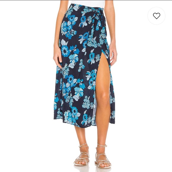 FP Sunray Sarong Skirt in Blue Combo - Picture 2 of 8